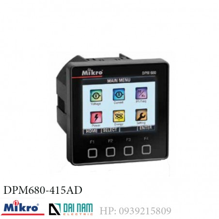 Mikro DPM680-415AD デジタル パワー メーター TFT LCD カラー スクリーン