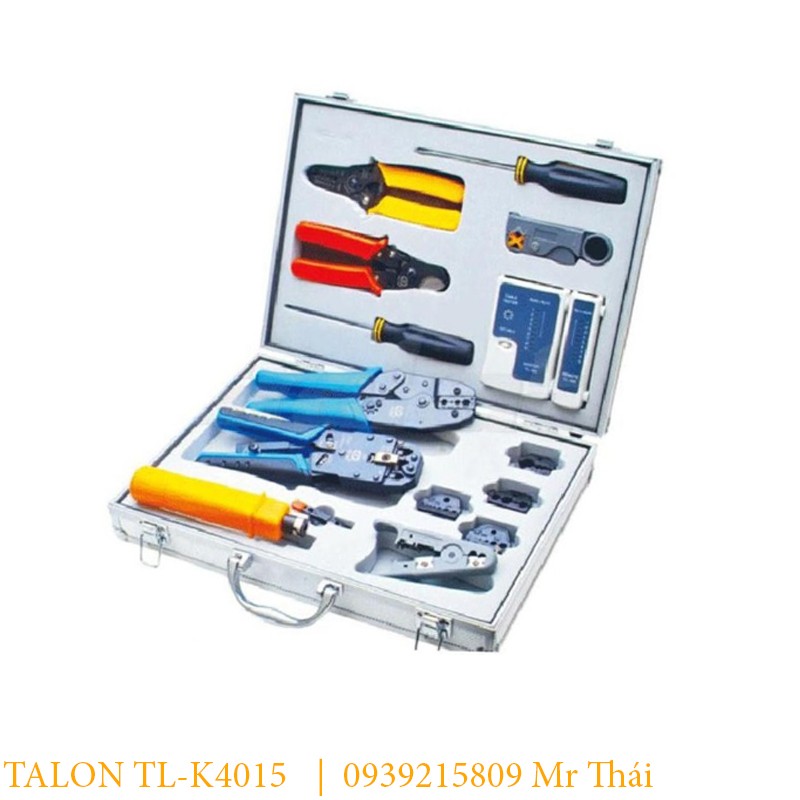 Bộ dụng cụ cáp mạng TALON TL-K4015 Dùng đấu nối kiểm tra cáp mạng