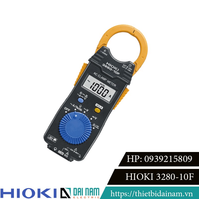 Hioki 3280-10F Clamp Ampere Measurement range 1000A/AC extended 4200A/AC Voltage 600VAC/DC