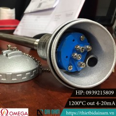 Cảm biến nhiệt độ Omega-K-17-800-1200-4-20mA-304 Chịu nhiêt 1200°C ra 4-20mA