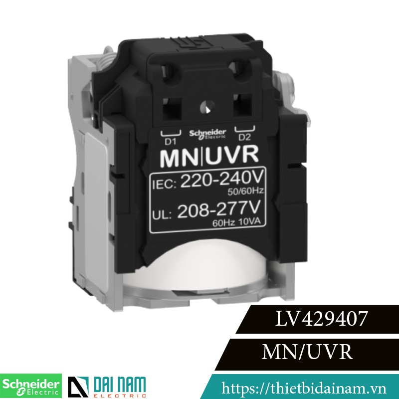 Cuộn thấp áp Schneider LV429407  MN Điện áp  220 đến 240V Sử dụng cho MCCB Schneider