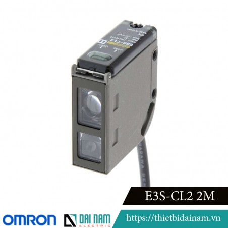 Omron E3S-CL2 2M Photoelectric Sensor, Common Transmitter, Voltage 10 to 30VDC, Distance from 5 to 500mm