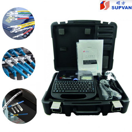 Supvan TP76E เครื่องพิมพ์ท่อทำเครื่องหมายลวด ความละเอียด 300dpi พิมพ์ 3 ฟังก์ชั่น