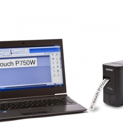 Brother PT-P750W label printer with label size 6mm-24mm