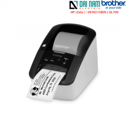 Brother QL-700 sticker label printer, label size 12-62mm, 300dpi