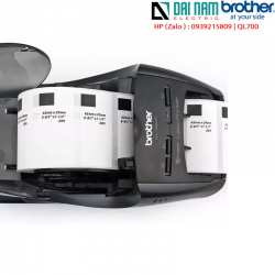 Brother QL-700 스티커 라벨 프린터, 라벨 크기 12-62mm, 300dpi