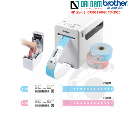 Принтер этикеток Brother TD-2020, размер этикетки 6–62 мм, 203 точки на дюйм