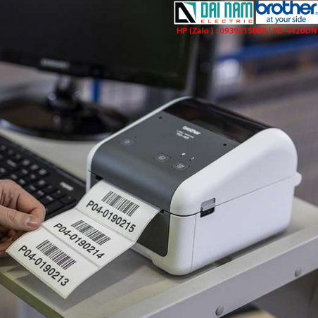 Máy in nhãn mã vạch barcode Brother TD-4420DN label printer TD-4420DN (  19-118mm)