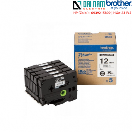 Nhãn in Brother HGe- 231V5 nhãn in tốc độ cao 12mm