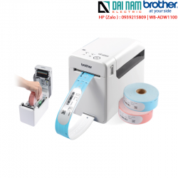 Nhãn in vòng đeo tay Brother WB-ADW1100 màu hồng 254x32mm 500 vòng /1hộp