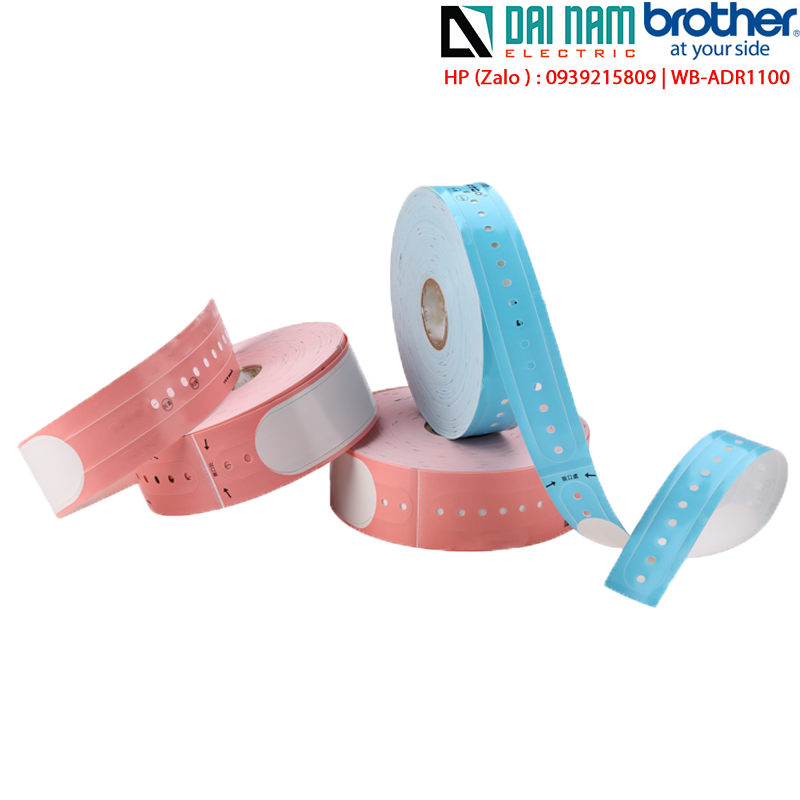 Nhãn in vòng đeo tay Brother WB-ADR1100 màu đỏ 254x32mm 500 vòng /1hộp