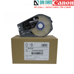 Лента для печати Canon TM-LBC6W шириной 6 мм. Печатная этикетка Canon 3476A023 Белая, длина 30М