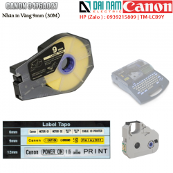 Băng nhãn Canon TM-LBC9Y Canon 3476A027 Màu vàng Kích thước 9mmx30M