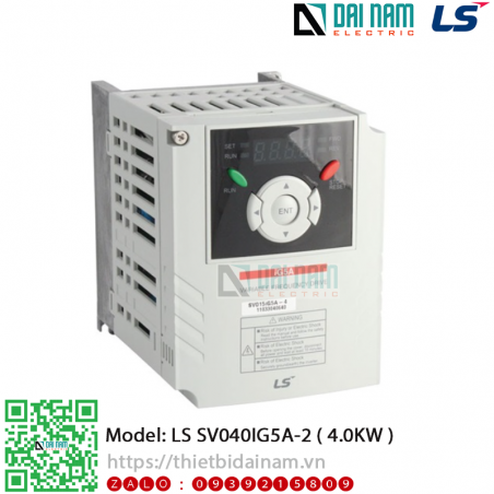 Biến tần 3 pha LS SV040IG5A-2 Công suất 4KW 5.4HP điện áp 200~230VAC