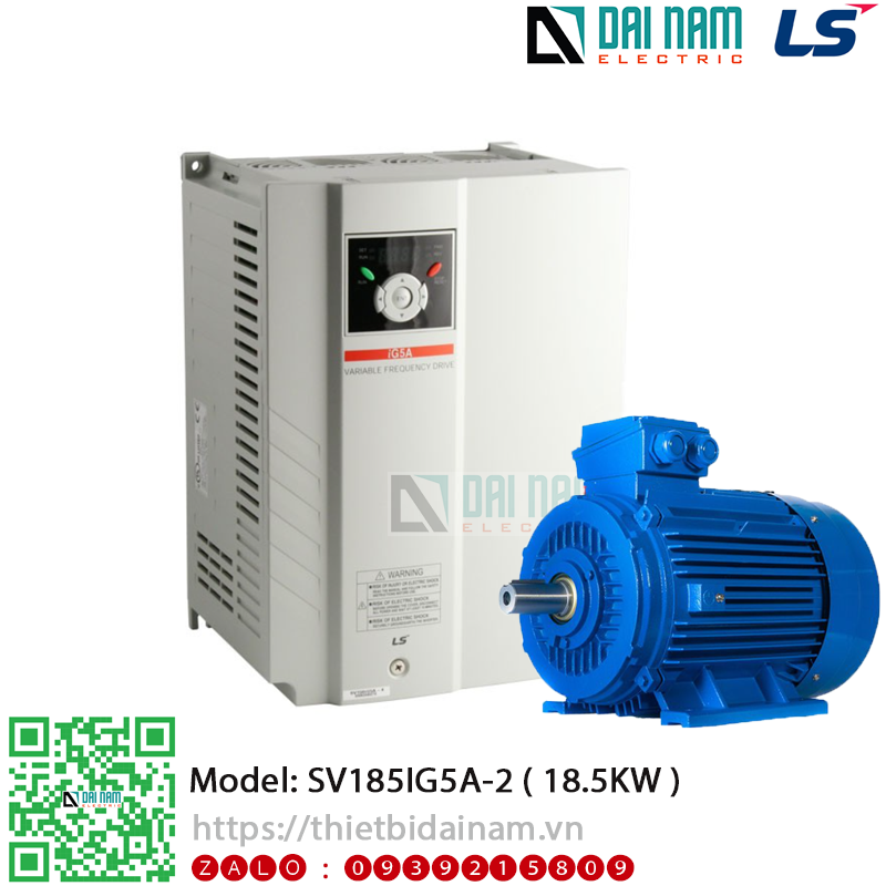 Biến tần 3 pha LS SV185IG5A-2 Công suất 18.5KW 25HP điện áp 200~230VAC