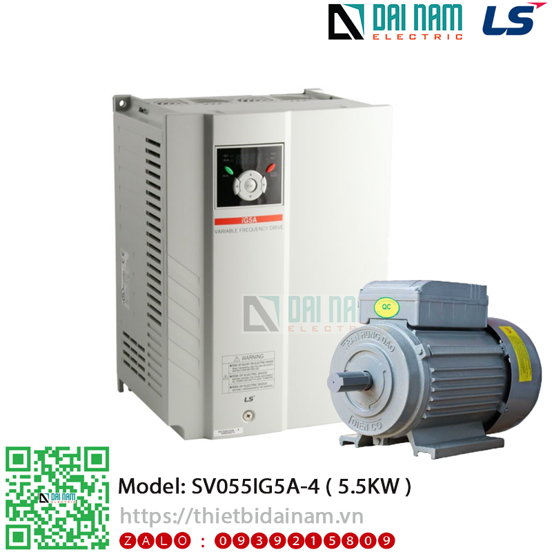 Biến tần 3 pha LS SV055IG5A-4 Công suất 5.5KW 7.5KW điện áp 380~480VAC