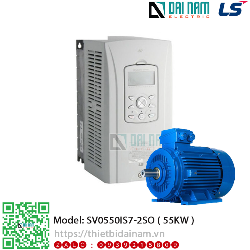 Biến tần 3 pha LS SV0550IS7-2SO Công suất 55kW 75HP điện áp 200~230VAC