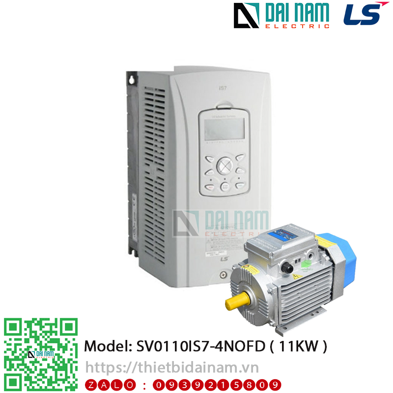 Biến tần 3 pha LS SV0110IS7-4NOFD Công suất 11KW 15HP điện áp 380~480VAC