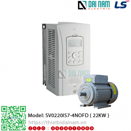 Biến tần 3 pha LS SV0220IS7-4NOFD Công suất 22KW  30HP điện áp 380~480VAC