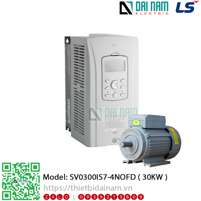 Biến tần 3 pha LS SV0300IS7-4NOD Công suất 30kW 40HP điện áp 380~480VAC