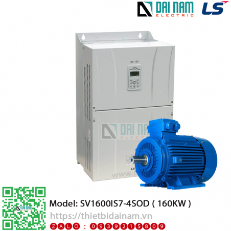 Biến tần 3 pha LS SV1600IS7-4SOD Công suất 160kW 215HP điện áp 380~480VAC