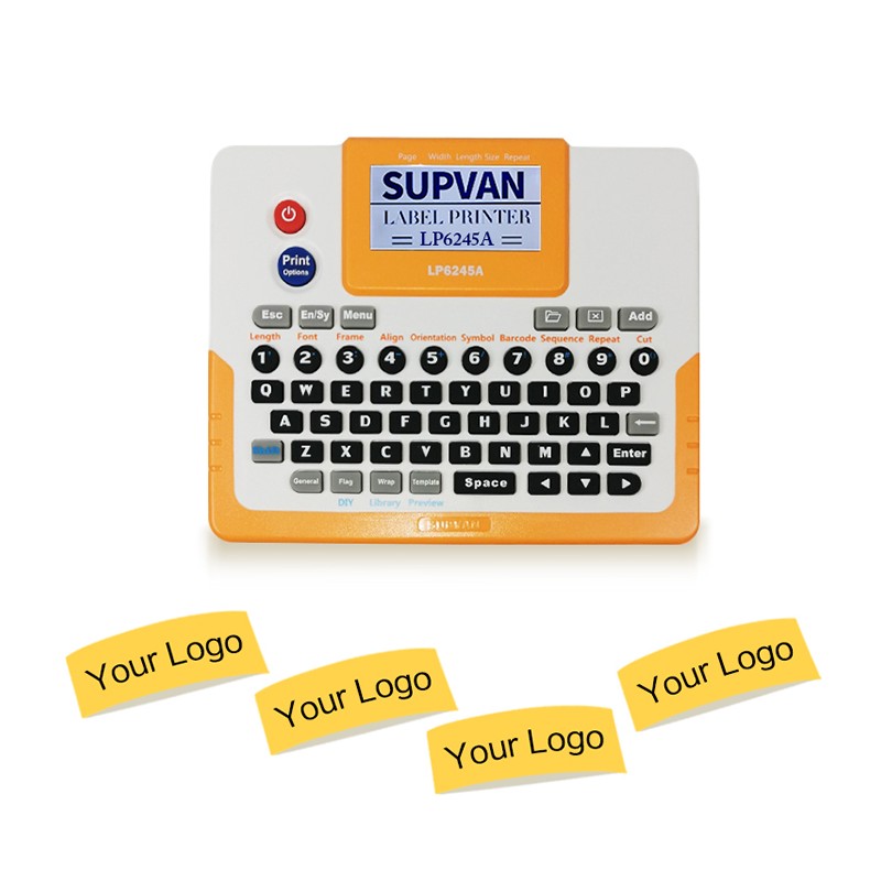 Supvan LP6245A เครื่องพิมพ์ฉลากสำนักงาน ความละเอียด 203dpi พิมพ์ได้สูงสุด 24 มม.